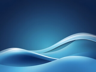 Fototapeta premium abstract blue wave background concept illustration art wallpaper