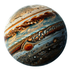 Jupiter Planet Concept Isolated on Transparent or White Background, PNG