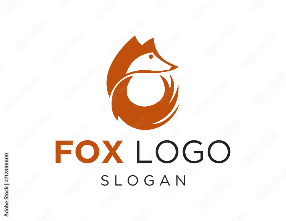 Aufkleber the logo design is about fox and was created using the corel draw 2018 application with a white back