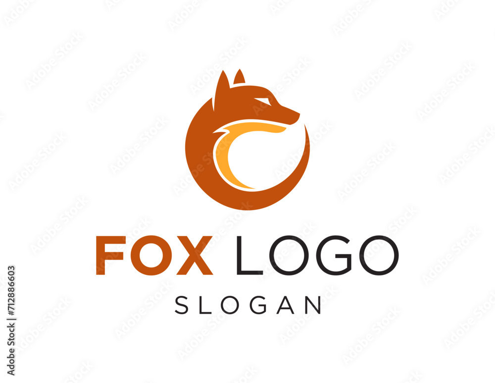Poster the logo design is about fox and was created using the corel draw 2018 application with a white back