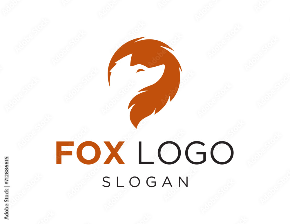 Poster the logo design is about fox and was created using the corel draw 2018 application with a white back
