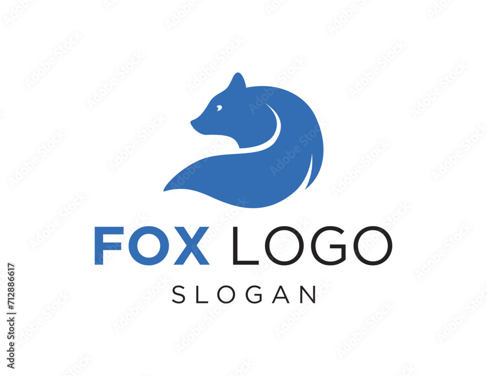 Poster the logo design is about fox and was created using the corel draw 2018 application with a white back