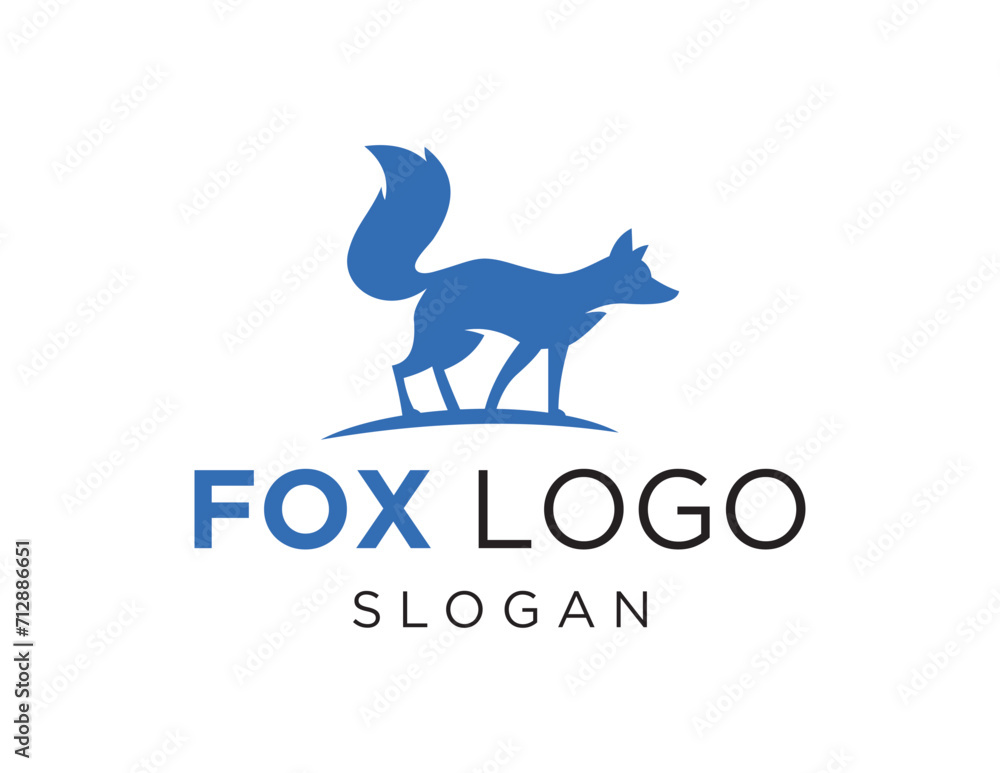 Poster the logo design is about fox and was created using the corel draw 2018 application with a white back