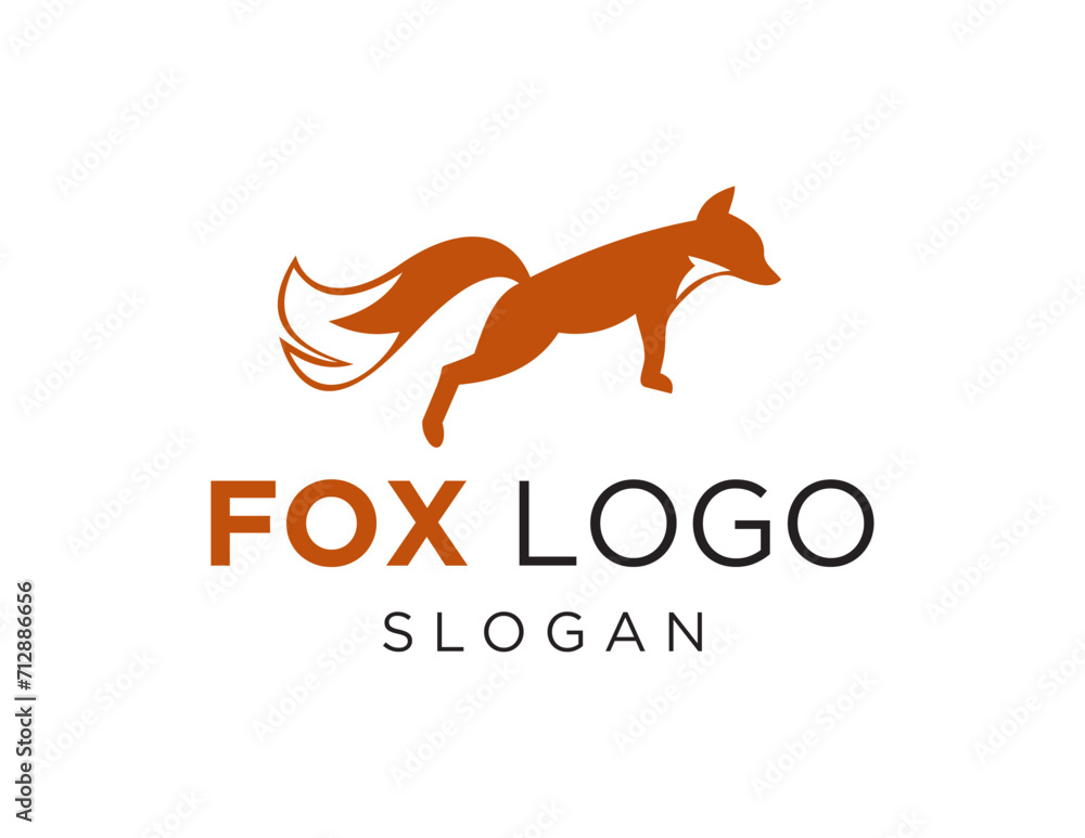 Poster the logo design is about fox and was created using the corel draw 2018 application with a white back
