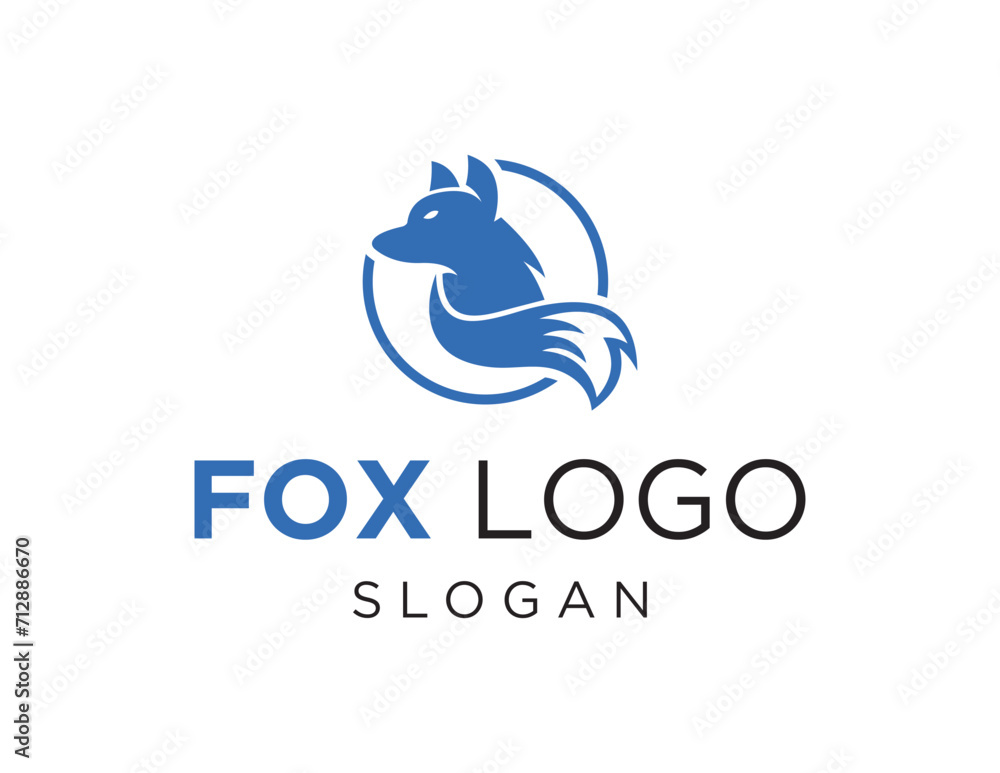 Aufkleber the logo design is about fox and was created using the corel draw 2018 application with a white back