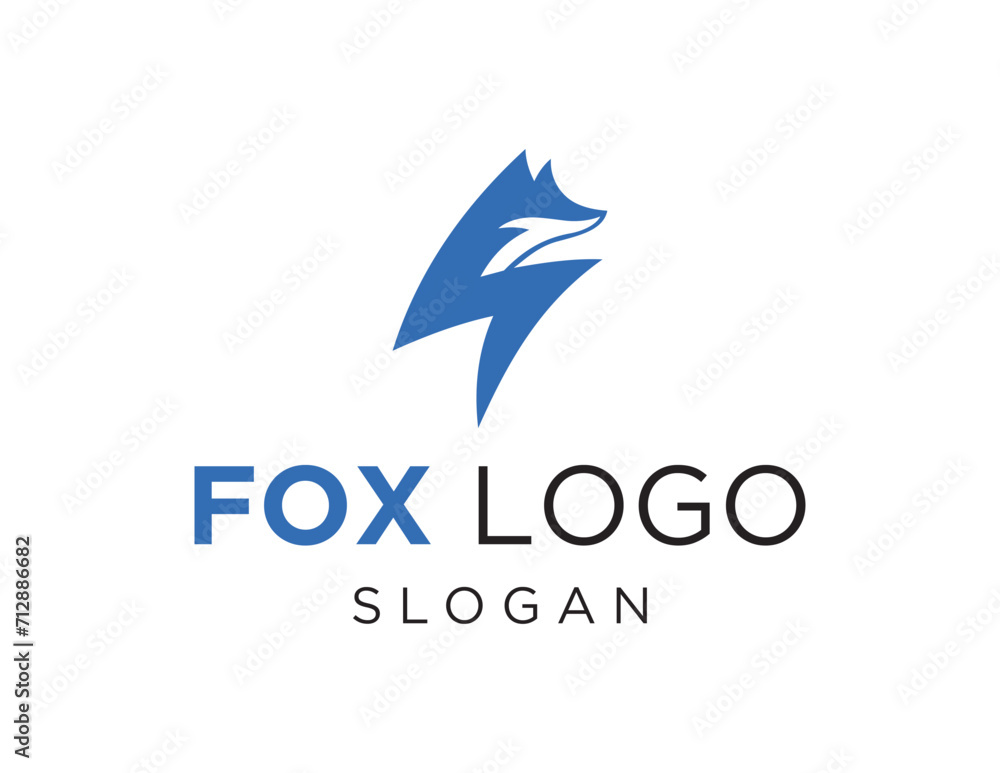 Poster the logo design is about fox and was created using the corel draw 2018 application with a white back