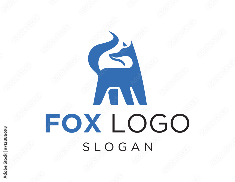 Poster the logo design is about fox and was created using the corel draw 2018 application with a white back