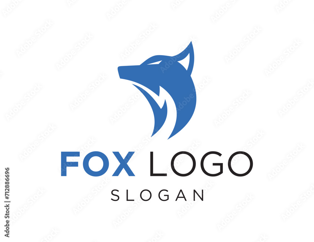 Poster the logo design is about fox and was created using the corel draw 2018 application with a white back