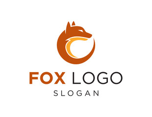 The logo design is about Fox and was created using the Corel Draw 2018 application with a white background.