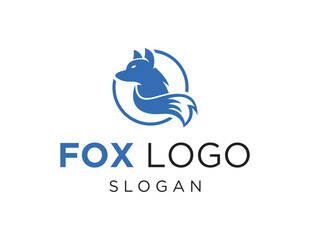 The logo design is about Fox and was created using the Corel Draw 2018 application with a white background.