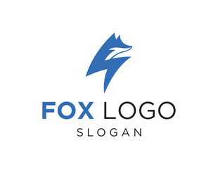 The logo design is about Fox and was created using the Corel Draw 2018 application with a white background.