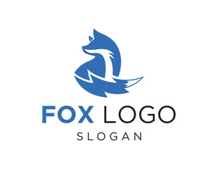 The logo design is about Fox and was created using the Corel Draw 2018 application with a white background.