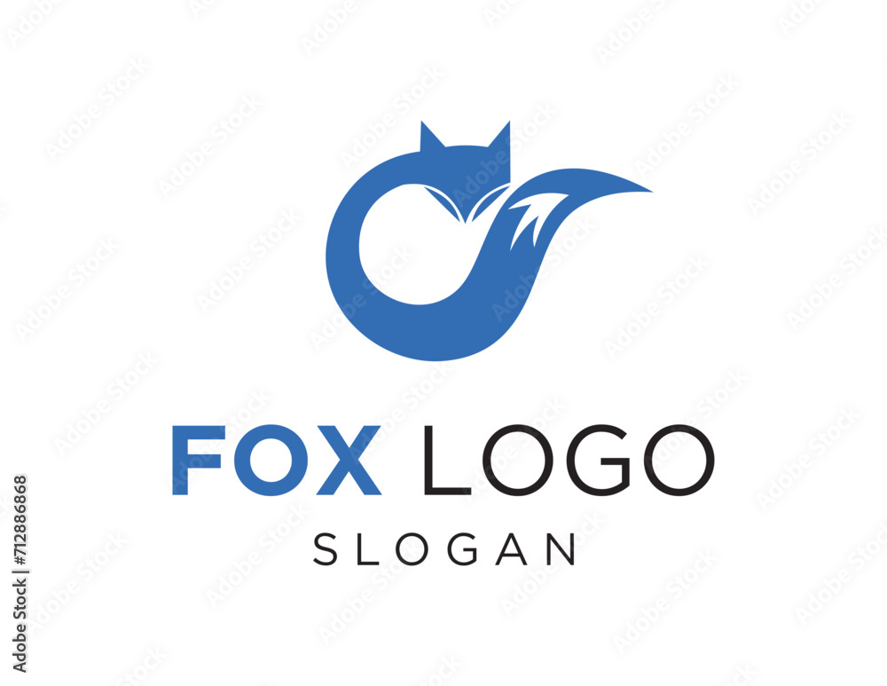 Poster the logo design is about fox and was created using the corel draw 2018 application with a white back