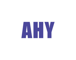 AHY logo design vector template