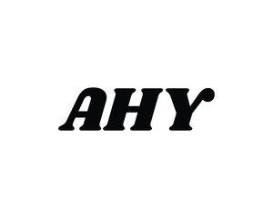 AHY logo design vector template