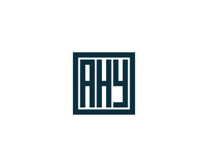 AHY logo design vector template