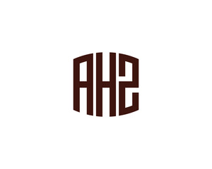 AHZ logo design vector template