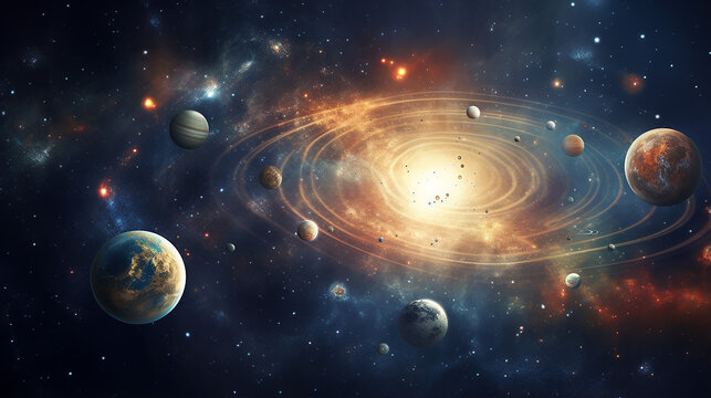 solar system elements of this image furnished by nasa