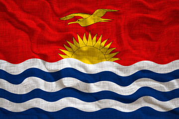 National flag  of Kiribati. Background  with flag  of Kiribati