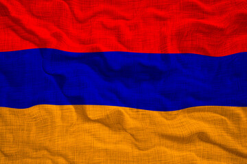National Flag of Armenia. Background  with flag  of Armenia.