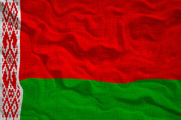 National flag of Belarus. Background  with flag of Belarus.