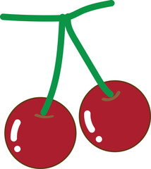 cherries and cherry Illustration.