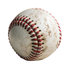 Baseball Ball Isolated on Transparent or White Background, PNG