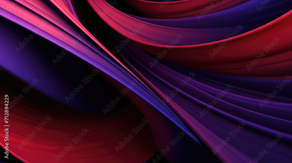 Wall mural 3d abstract geometric twisted layered folded background
