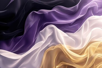 Obraz premium Abstract luxury minimalist gradient wallpaper pattern texture in pantone gold and violet.