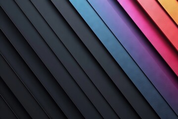 Obraz premium Abstract luxury minimalist gradient wallpaper pattern texture in pantone black.