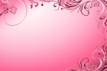 Light pink color frame greeting card design for invitation card