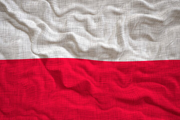 National Flag of Poland. Background  with flag  of Poland.