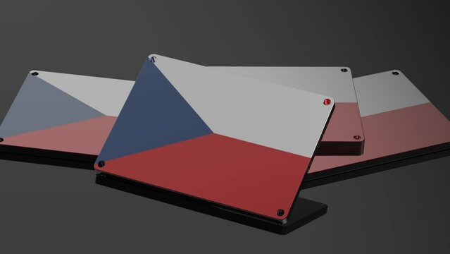 Czech Republic logo Illustrative 3D Animation International Signal in Action
