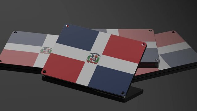 Dominican Republic logo International 3D Signal Captivating Illustrative Animation