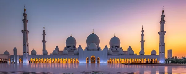 Foto op Plexiglas Sheikh Zayed Grand Mosque in Abu Dhabi, United Arab Emirates © Daisha