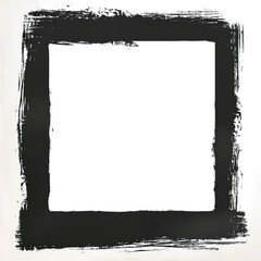 Grunge border isolated on transparent background. PNG