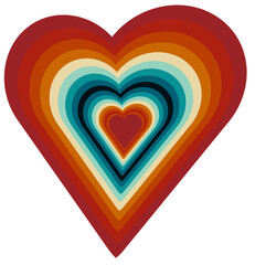 Heart shaped rainbow. Cascading Affection: Rainbow Layers of Romance  and Valentine's Spectrum of Love
