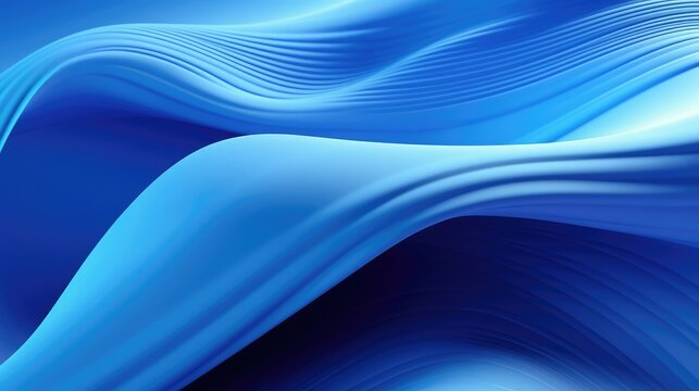 3d illustration of a classic blue abstract gradient background with lines print from the waves modern graphic texture geometric pattern