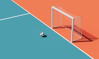 풋살 축구 골대 축구공 Futsal Soccer Goal and Ball