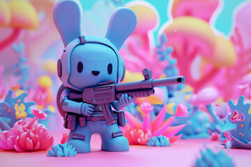 game character background 3d stylish wallpaper illustration