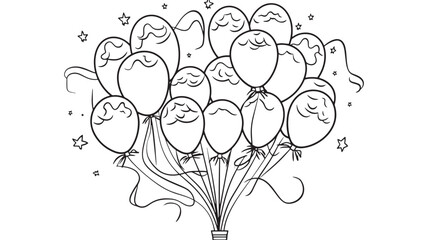 tree with balloons