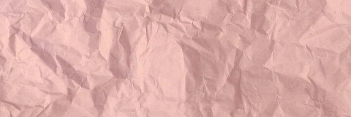 Paper texture Crumpled Brown. Top view. Vector illustration