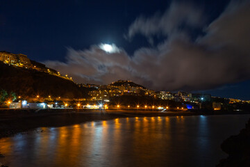 Fototapeta na wymiar Câmara de Lobos at night, Madeira, Portugal