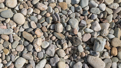 Pebbles on the beach in Scotland