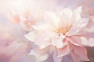 Pastel pink closeup nature blossom background white flower soft beauty color plant floral fresh