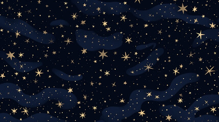 hand drawn stars texture background with seamless pattern with stars.