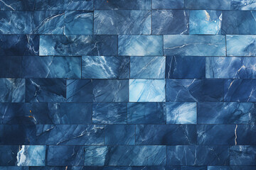 Abstract background - computer-generated image. Stained-glass blue pattern. Chaos lines. For web design, desktop wallpaper, covers