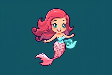 A mermaid cartoon illustration © Tarun