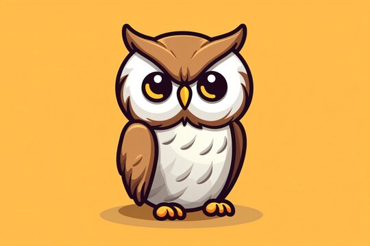 A cute illustration of an owl