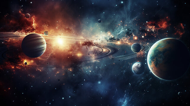 space scene background with high resolution images presents creating planets of the solar system